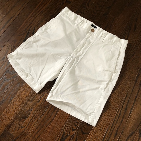 J.Crew Men’s 32W White Stretch Chino Shorts w/9” inseam - VGUC! - Picture 2 of 11